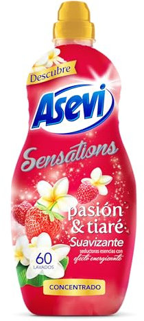 Adoucissant concentré Asevi 23046 Sensations Pasion 60 doses rouge