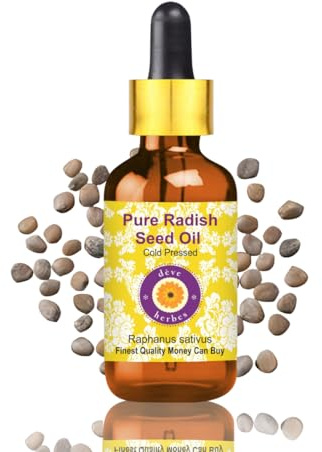 Deve Herbes ren Rädisfröolja (Raphanus sativus) med glasdropparkallpressad 15ml (0.50 oz)