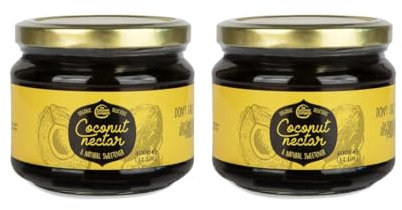 Coconut Nectar 400g x 2 - Vegan, Organic, Plant-Based Sweetener, Coconut Honey, Low Fructose, Low GI, Syrup, Alternative to Agave