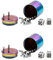 BestSaller SUPER SIX Würfelspiel Aluminum (Mehrfarbig (2 Stück))
