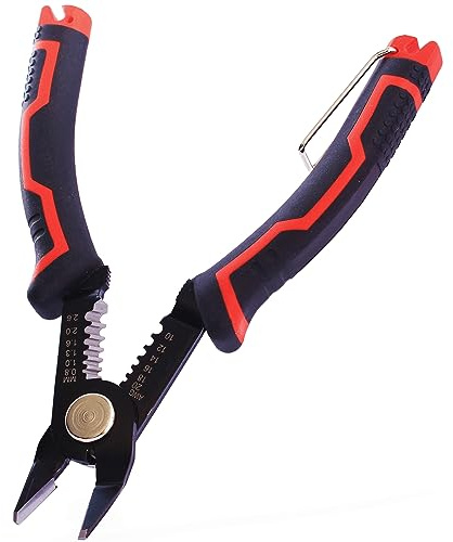 QUADRIOS Alicates de corte | versátil cortador lateral electrónico para cortar sin esfuerzo trenzas, alambres, bridas, etc. | con función de pelado