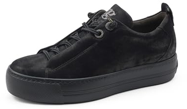 Paul Green Dam Pauls, låga sneakers för kvinnor, Svart 07x, 40.5 EU