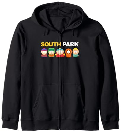 South Park Gang Sotto Logo Felpa con Cappuccio