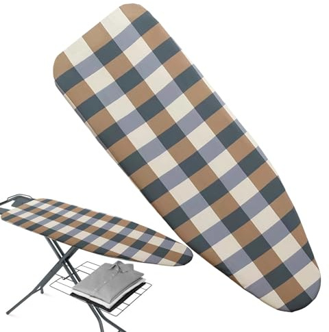 Housse Table À Repasser 91x31cm/100x34cm/120x41cm pour Centrale Vapeur, Thermo Reflect, Coton, Housse Table A Repasser Montage Rapide, Résistant Aux Brûlures, À l'eau Et Aux Taches