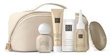 RITUALS Set di prova per Capelli – 4 Essenziali in formato Viaggio + Spazzola esclusiva in Pochette riutilizzabile – Shampoo Detox, Shampoo Secco, Maschera Ultra Brillante & Profumo per capelli