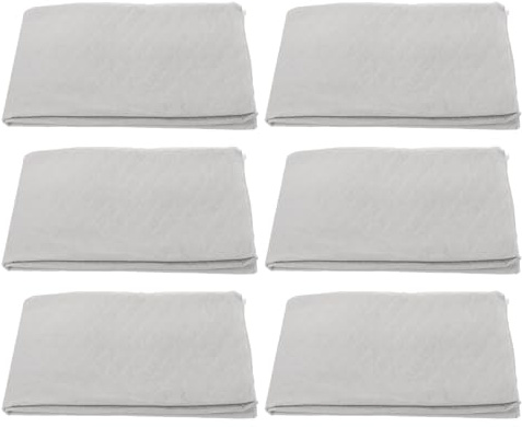 Mikinona Lot de 6 Coussinets Absorbants D'huile pour Hotte Aspirante, Feuilles Découpables 90 X 45 Cm en Papier Absorbant Cuisine, Protection Anti-graisse Réutilisable, Adaptées Cuisson