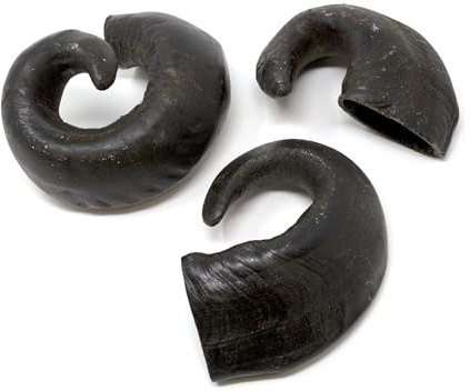 T.Forrest Buffalo Horns for Dogs - Natural, High in Protein Chews - Suitable for All Breeds, Additive-Free, Dental Care Support - 2kg Pack