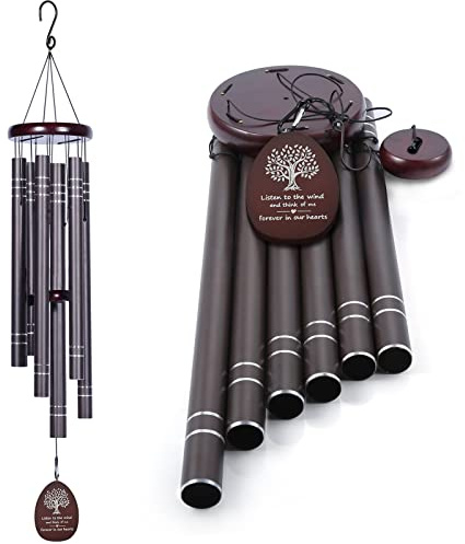 Large Wind Chimes Outside Deep Tone Memorial Wind Chime for Loss of Loved one,Sympathy Gift for Bereavement,Condolence,Funeral, Big Hanging Decor for Your Garden,Yard and Patio