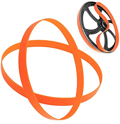 Upgrade Band Saw Tires - 14 x 1 x .095 Compatible with Jet, Grizzly, Powermatic - Urethane Rubber Replacement Parts for Bandsaws & Accessories - (2 Pack)