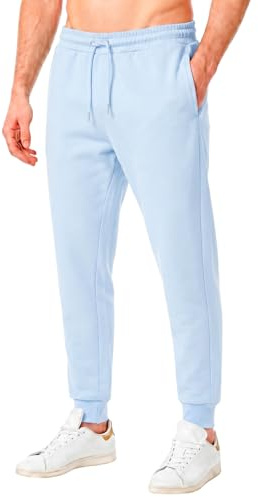RIPT Pantaloni Jogging Uomo Fleece – Joggers con Coulisse, Polsini e Tasche, Pantaloni Tuta Morbidi per Palestra Fitness e Loungewear