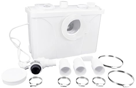 LZQ Bomba de aguas residuales para el hogar, 700 W, bomba de aguas residuales con filtro de carbón para inodoro, ducha, lavabo