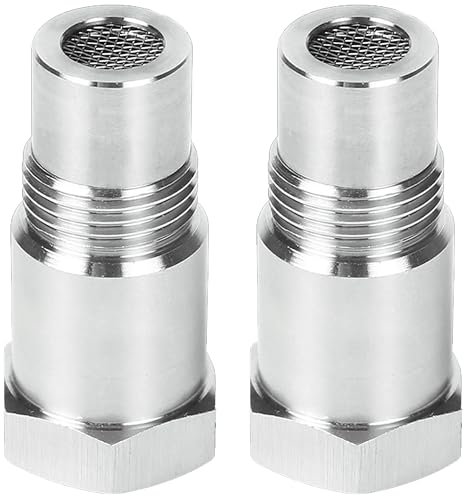 Emulatore Sonda Lambda 2 pezzi di Prolunga Sensore di Ossigeno M18 x 1,5 mm, Konuooer Filtro O2 Sensore di Ossigeno Sonda Lambda Adattatore 45 mm per Auto Filettatura Adattatore