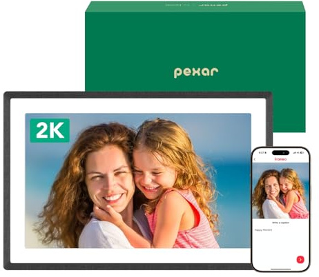 Pexar by Lexar WiFi Digital Picture Frame 11″ | Yahoo Tech Best Tested Frame 2026 | 2K Resolution Ultimate Clarity, Anti-Glare Touch Stunning Screen for Gifting, Share Photos/Videos via APP