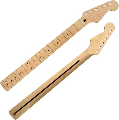 Elektrisk gitarrhals, 22 Fret 6,5 tum ST skulpterad, lönngreppbräda med inlagda prickar, reservdelar för elgitarrer