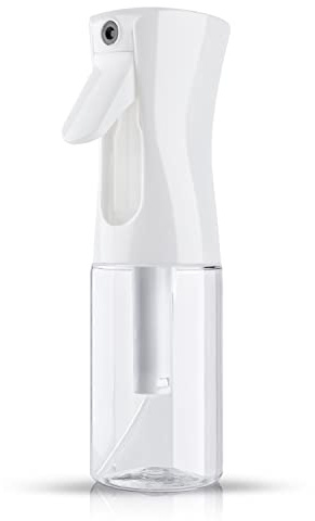 TANSHINE Plant Mister Spray Bottle for Plants Empty Spray Bottle for Curly Hair Brumisateur Cheveux Continuous Fine Mist 6.8oz/200ml(Clear)