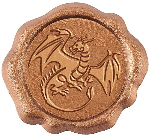 CRASPIRE Pegatinas de Sello de Cera Adhesiva Dragón, 50PCS