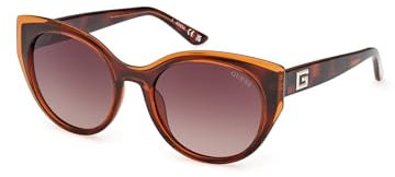 GUESS GU7909 Sonnenbrille, Damen, Dark Havana (Braun), Einheitsgröße