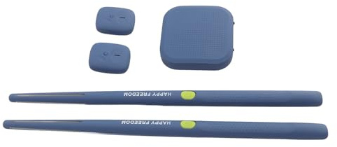 Virtuellt Elektroniskt Trumset, Air Drum Sticks, Electronic Air Drum Rock Beat Rhythm Stick Slagverksinstrument Verktyg för Vuxna, Barn (Blå)