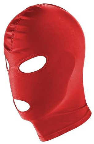 Full Cover Hood Mask Elastic Breathable Head Mask Sexy Balaclava Opened Mouth Show Eyes Face Cover Hood Unisex Headgear for Adult Couple Game Halloween Cosplay Costume Carnival Night Club Role Playing