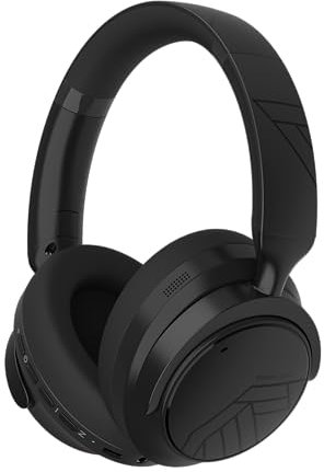 PowerLocus Casque Bluetooth Sans Fil à Réduction de Bruit Hybride, 70H d'Autonomie, Bluetooth 5.4, Basses Profondes, Casque Over-Ear Pliable, Oreillettes Confort et Connexion multipoint pour Voyage/TV