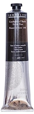 Sennelier Peinture à l'huile pour artistes, 200 ml, couleur terre d'ombre brute S1