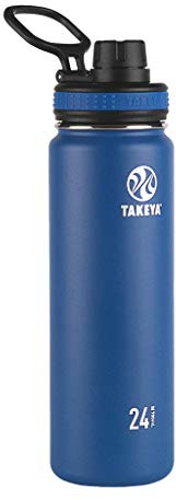 Takeya 50047 Vacuum Insulated Stainless Steel Water Bottle, Navy