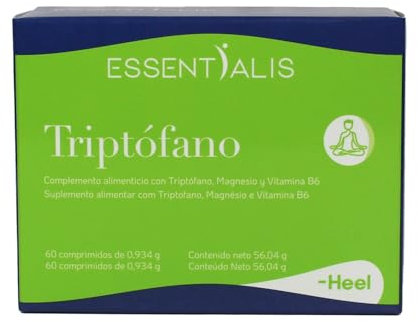 Essentialis Triptófano - Con magnesio y vitamina B6 – Para mantener un buen estado de ánimo todo el día - Envase para 60 días – Comprimidos vegano –1 al día