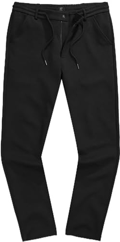 JP 1880 New York, Chino, Taille à Enfiler, Flexnamic Pantalons, Noir, XXXXXXXL Homme