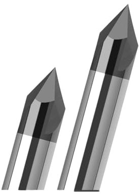 Fasenfräser Hartmetall-Anfasfräsen, beschichtet, 3-schneidige Entgratungsfräser, Gravur- und Schnitzfräser, Fräserwerkzeuge 60 90 120R(5,10X50LX90R)