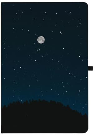 Blueme Notizbuch A5 dotted, Bullet Journal Buch Lebensmut, 192 Seiten Hardcover Notizblock für Schule und Büro, Notizheft mit Design