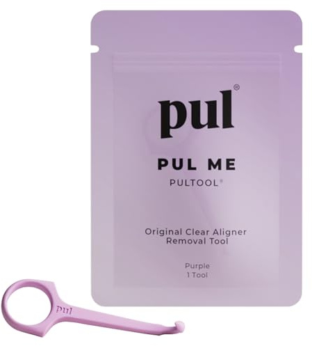 PUL Riktningsborttagningsverktyg - Lila | Säker och hygienisk krok för Invisalign och hållare | BPA-fri mjuk design för daglig användning | Förpackning med 1