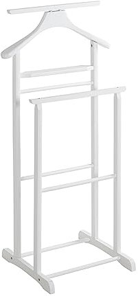 HAKU Möbel Herrendiener, Massivholz, weiß, B 47 x T 36 x H 102 cm