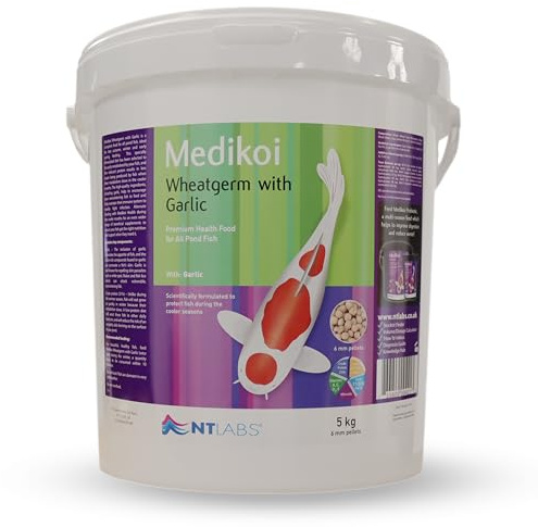 NT Labs Medikoi Wheatgerm Garlic Adult 6mm Pond Pellets (5kg)