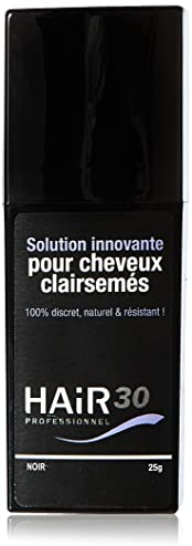 Hair30 Solution Innovante pour Cheveux Clairsemés, Noir, 25 g