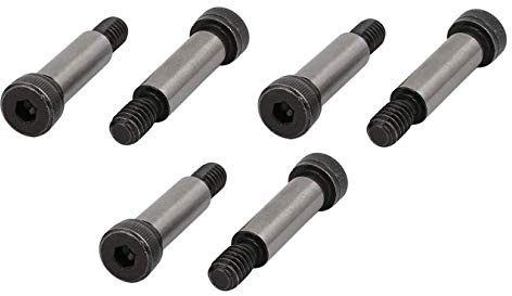 Sydien Alloy Steel Shoulder Bolt 5/16-inch Shoulder Dia 1-inch Shoulder Length 1/4-inch-20 UNC Thread 6 Pcs