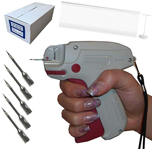 Etikettierpistole Banok 503X FEIN [SET 4] + 10.000 Micro-Heftfäden + 5 Ersatznadeln Etikettiergerät Tag Gun | PB-Onlinehandel