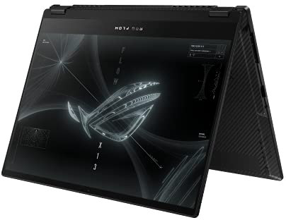ASUS ROG Flow X13 Convertible Laptop | 13,4 16:10 120Hz FHD+ Display | AMD R7-6800HS | 16 GB RAM | 512GB SSD | AMD Radeon 680M | Windows 11 | QWERTZ Tastatur | Off Black | Touchscreen