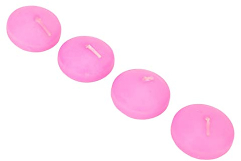 Velas Flotantes de Agua, Velas Flotantes de Cera de Aromaterapia Crean Atmósfera Reutilizable 4 Piezas para Fiesta de Cumpleaños