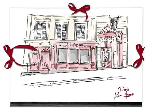 Clairefontaine 812441C - Zeichenmappe Moulin Rouge, 28x38 cm, Verschluss mit Bändern, 1 Stück