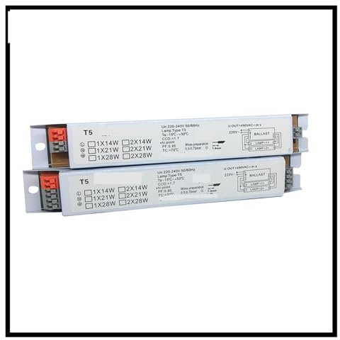 FANNIXI Ballast électronique Lot de 2 ballasts électroniques for Lampes fluorescentes T5 à Large Tension 220-240 V AC 1 x 14 W/1 x 28 W/2 x 14 W/2 x 28 W(T5 2x14W)
