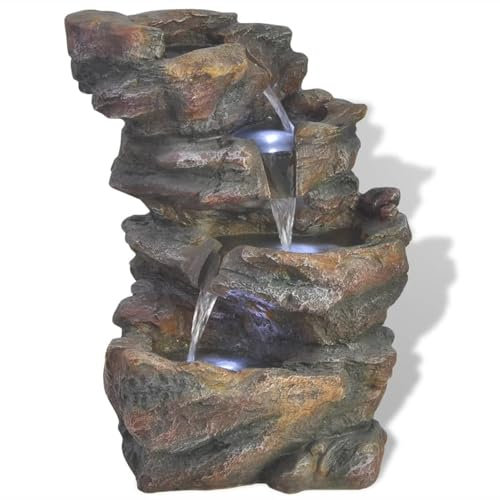 Juroupi Fontana da Interno con Luci a LED in Poliresina,Arredo,Fontane e laghetti,Fontane e cascate ornamentali-242353