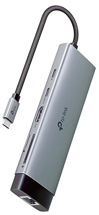 UH9120C, 9 en 1 Hub USB Type-C 4K a 60Hz HDMI, Ethernet de 1 Gbps, SD y microSD UHS-I, Fuente de alimentación de 100 W, 1 Puerto de Datos USB-C, 3 Puertos de Datos USB-A
