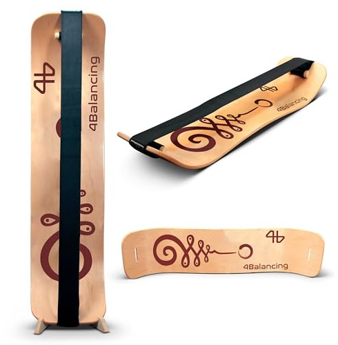 4Balancing Balance Board for Kids - Slackline Wooden Wobble Board