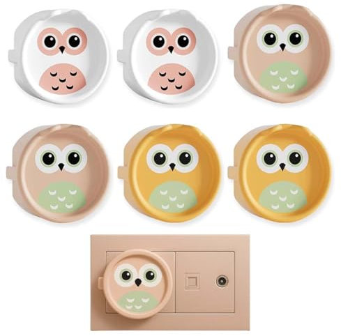 Cache-prises F en silicone, 6 Pièces Sécurité Enfant, Cache-prise, Protège-prise Bébé Qui S'adapte Avec, Protège-Prise Sécurité Enfant