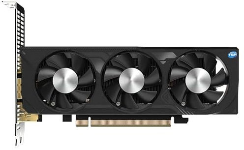 SIMPLETEK - Compact 8GB GDDR6 Gaming and Workstation Graphics Card, 3 fans, 2x DisplayPort 1.4a, 2x HDMI 2.1a, PCIe 4.0 x8 interface, small profile design