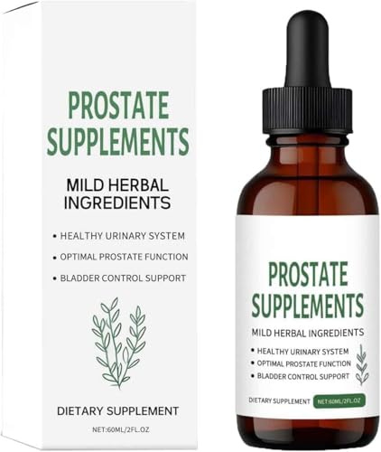 Gocce per il trattamento della prostata per uomo, Gocce per il supporto della prostata, Miglioramento della salute della prostata, 30 ml, per un rapido sollievo e una migliore salute della prostata