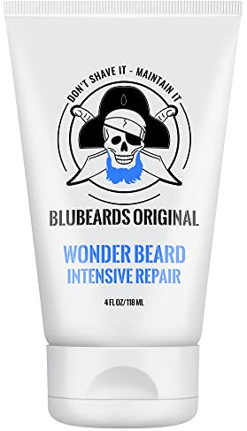 Bluebeards Original Beard Conditioner for Men - 4 oz Wonder Beard Intensive Repair with Meadowfoam Seed Oil & Amino Acids to Deeply Restore, Soften, and Rejuvenate Your Beard and Skin - Made in USA