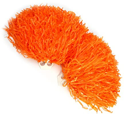 Cheerleading Pom Poms Cheerleader Pompons für Balltanz Abendkleid Party Sport(Orange)