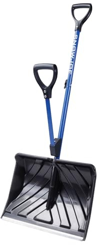 Snow Joe Shovelution Snow Shovel Strain-Reducing 20-Inch Snow Shovel with Assist Handle