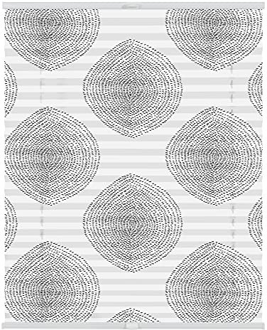 Lichtblick Plissee Klemmfix mit Motiv, ohne Bohren, Verspannt, Blickdicht, Lichtdruchlässig, Made in Germany, Julia Schumacher, Stripy Boho Drop - Weiß 45 x 130 cm (B x L)